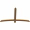 Ekena Millwork Bellingham Timber Gable Bracket, Western Red Cedar, 60"W x 38"H x 1 1/2"D x 3 1/2"F, 15/12 Pitch GBW060X38X0204BEL00SWR - alternate 5